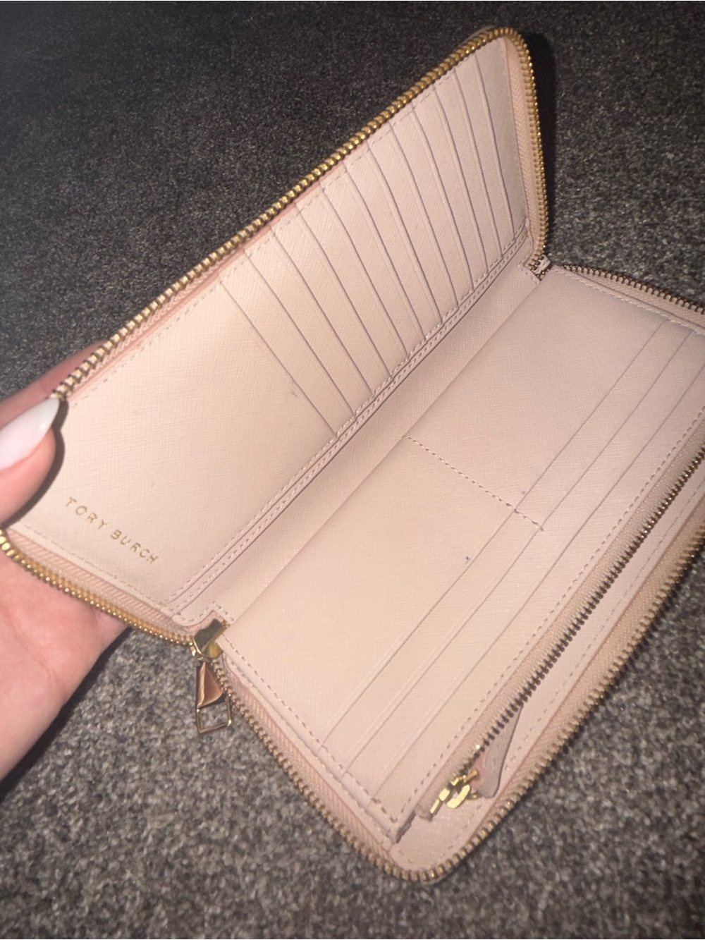 Tory Burch Pink Leather Crossbody Wallet - Picture 2 of 2
